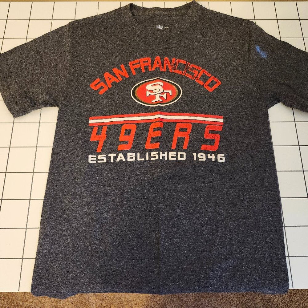 NFL Apparel 49ers Grey "Established 1946" Tee Adult Small/Chico